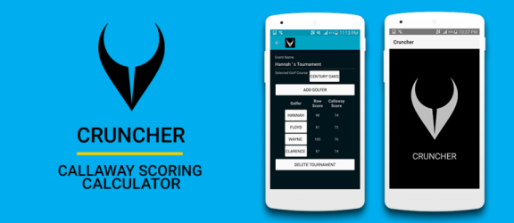 Android Screenshots of Callaway Handicap Calculator